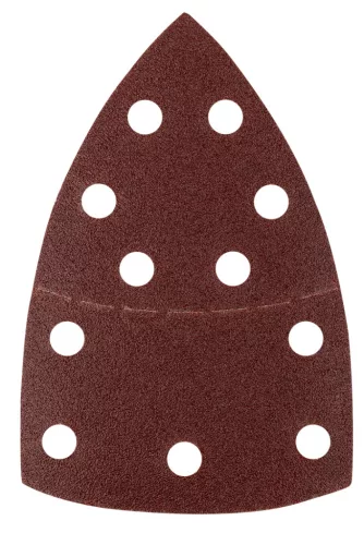 Csiszolópapír tépőzáras delta 102x152mm, P80, 11 lyukas, 5db, min. rendelés: 3cs