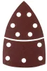 Csiszolópapír tépőzáras delta 102x152mm, P80, 11 lyukas, 5db, min. rendelés: 3cs