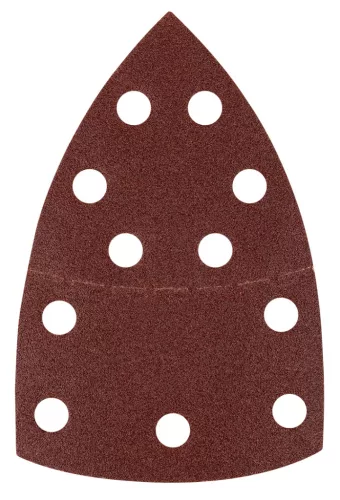 Csiszolópapír tépőzáras delta 102x152mm, P100, 11 lyukas, 5db, min. rendelés: 3cs