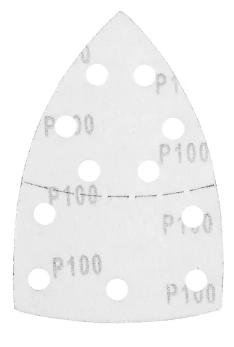 Csiszolópapír tépőzáras delta 102x152mm, P100, 11 lyukas, 5db, min. rendelés: 3cs