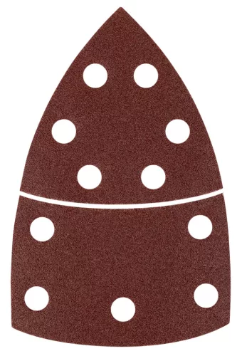 Csiszolópapír tépőzáras delta 102x152mm, P100, 11 lyukas, 5db, min. rendelés: 3cs