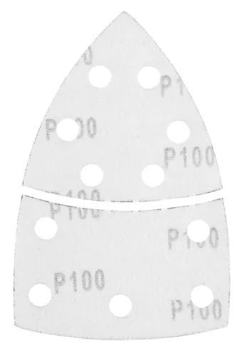 Csiszolópapír tépőzáras delta 102x152mm, P100, 11 lyukas, 5db, min. rendelés: 3cs