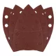 Csiszolópapír tépőzáras delta 102x152mm, P120, 11 lyukas, 5db, min. rendelés: 3cs