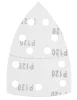 Csiszolópapír tépőzáras delta 102x152mm, P120, 11 lyukas, 5db, min. rendelés: 3cs
