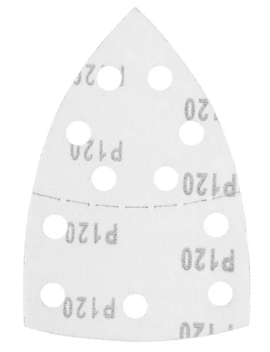 Csiszolópapír tépőzáras delta 102x152mm, P120, 11 lyukas, 5db, min. rendelés: 3cs