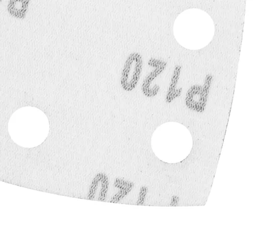Csiszolópapír tépőzáras delta 102x152mm, P120, 11 lyukas, 5db, min. rendelés: 3cs