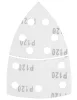 Csiszolópapír tépőzáras delta 102x152mm, P120, 11 lyukas, 5db, min. rendelés: 3cs