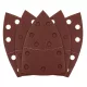Csiszolópapír tépőzáras delta 102x152mm, P150, 11 lyukas, 5db, min. rendelés: 3cs