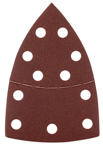 Csiszolópapír tépőzáras delta 102x152mm, P150, 11 lyukas, 5db, min. rendelés: 3cs