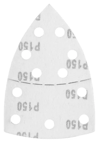 Csiszolópapír tépőzáras delta 102x152mm, P150, 11 lyukas, 5db, min. rendelés: 3cs