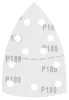 Csiszolópapír tépőzáras delta 102x152mm, P180, 11 lyukas, 5db, min. rendelés: 3cs