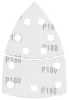 Csiszolópapír tépőzáras delta 102x152mm, P180, 11 lyukas, 5db, min. rendelés: 3cs