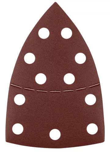 Csiszolópapír tépőzáras delta 102x152mm, P220, 11 lyukas, 5db, min. rendelés: 3cs