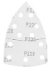 Csiszolópapír tépőzáras delta 102x152mm, P220, 11 lyukas, 5db, min. rendelés: 3cs