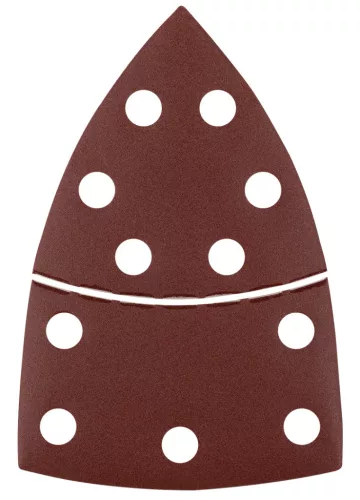 Csiszolópapír tépőzáras delta 102x152mm, P220, 11 lyukas, 5db, min. rendelés: 3cs