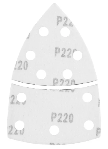 Csiszolópapír tépőzáras delta 102x152mm, P220, 11 lyukas, 5db, min. rendelés: 3cs