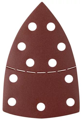 Csiszolópapír tépőzáras delta 102x152mm, P240, 11 lyukas, 5db, min. rendelés: 3cs