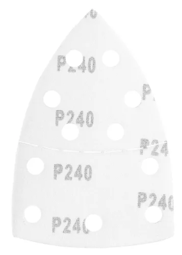 Csiszolópapír tépőzáras delta 102x152mm, P240, 11 lyukas, 5db, min. rendelés: 3cs