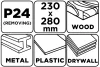 Csiszolópapír 230x280mm, P24, min. rendelés: 5db