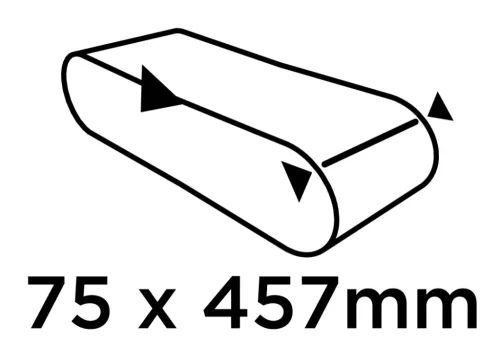 Csiszolószalag 75x457mm, P80, 3db