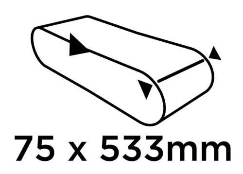 Csiszolószalag 75x533mm, P60, 3db
