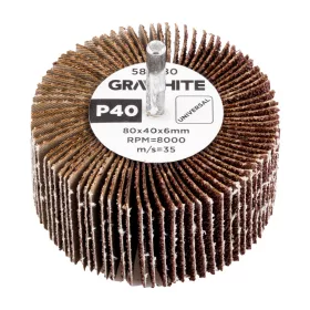 Csiszolókerék csapos 80x40x6mm, P40