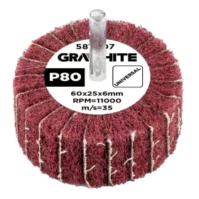 Csiszolókerék csapos 60x25x6mm, P80