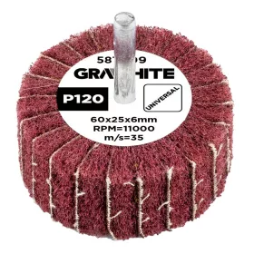 Csiszolókerék csapos 60x25x6mm, P120