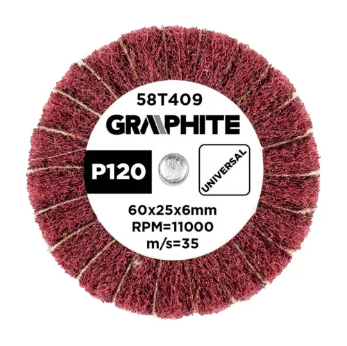 Csiszolókerék csapos 60x25x6mm, P120