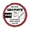 Csiszolókerék csapos 30x25x6mm, P40