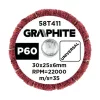 Csiszolókerék csapos 30x25x6mm, P60