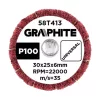 Csiszolókerék csapos 30x25x6mm, P100