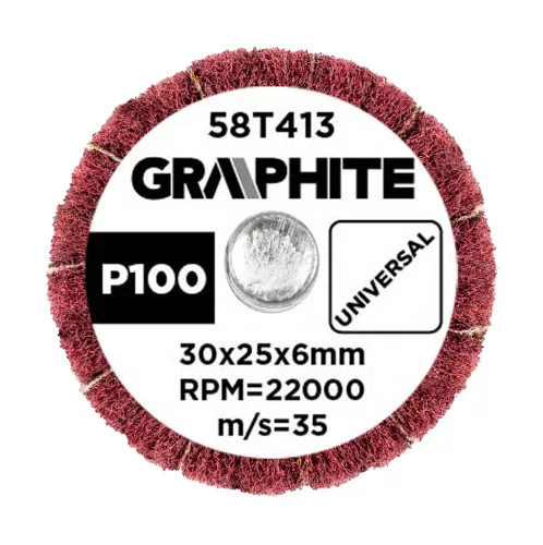 Csiszolókerék csapos 30x25x6mm, P100