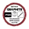 Csiszolókerék csapos 30x25x6mm, P120