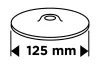 Rugalmas csiszolótányér, tépőzáras, 125mm, M14