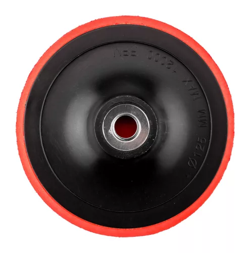 Rugalmas csiszolótányér, tépőzáras, 125mm, M14 + befogócsap