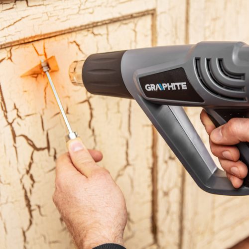 Hőlégfúvó 2000W, I:50°C, II: 350°C, III: 550°C, 5db kiegészítővel, kofferben