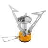 Kemping gázégő, EN417, 123x80mm, maxedényátmérő 200mm, súly 103g, 3000W teljesítmény, rozsdamentes acél