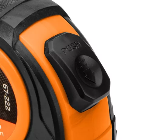 Mérőszalag 5m / 19mm, acél, autostop + rögzítő