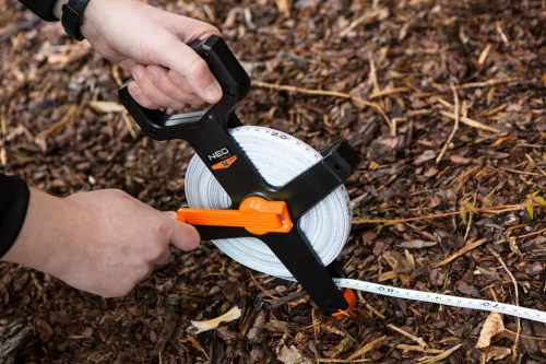 Mérőszalag 50m / 13mm, üvegszálas