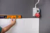 Digitális vízmérték, szögmérővel és lézer irányzékkal, 2 libellás, 60cm