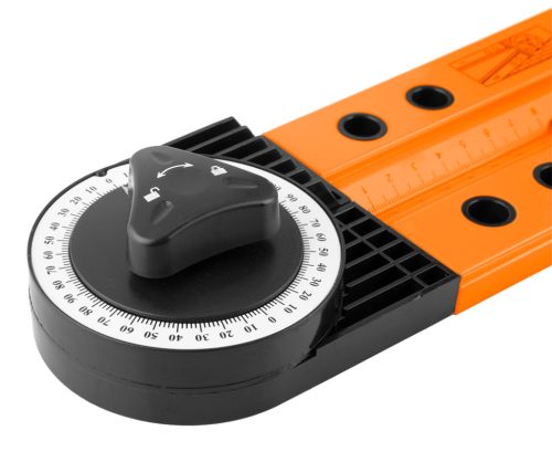 Szögmérő alumínium házas, vízmértékkel, jelölő ceruzával