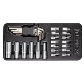 Szerszámkészlet, műhelykocsitálcával, 29db