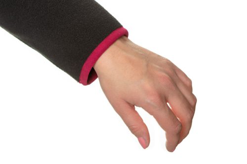 Női polár munkapulóver fekete 300g/m2, XL