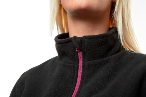 Női polár munkapulóver fekete 300g/m2, XL