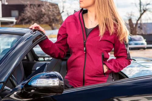 Női softshell, víz- és szélálló munkadzseki, vízállóság:8000, lélegző:1000, XL