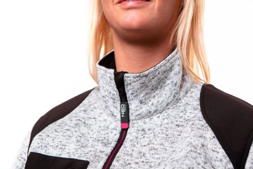 Női kötött munkadzseki, Softshell betétekkel, XXL
