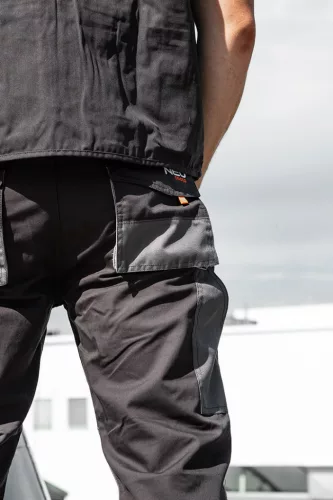 Munkásnadrág, HD, XL/56 65% poliészter, 35% pamut, 267g/m2, térdprotektor zseb, XL