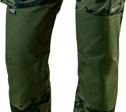 Terepmintás munkásnadrág,CAMO, 60% pamut, 40% polyester, 255 g/m2, XL