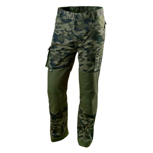 Terepmintás Munkásnadrág,CAMO, 60% pamut, 40% polyester, 255 g/m2, XXL